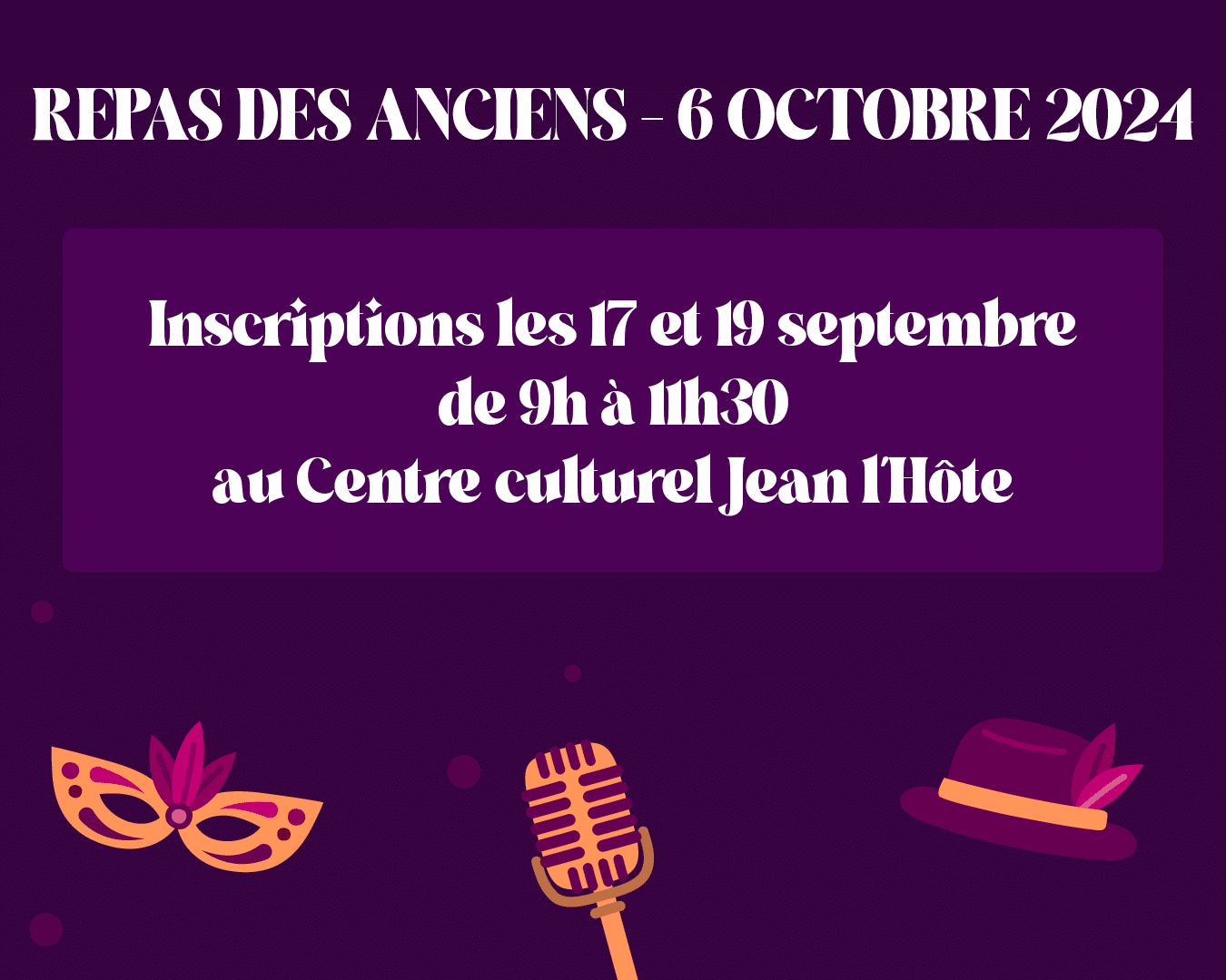 Repas des anciens : Inscriptions