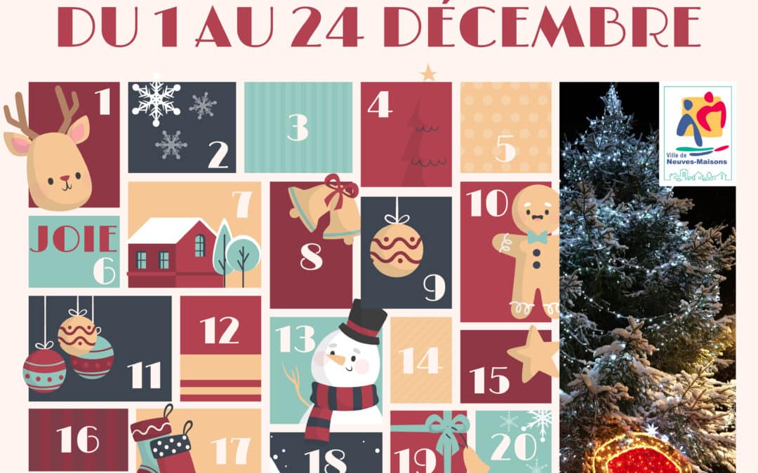 Calendrier de l’avent du service animation